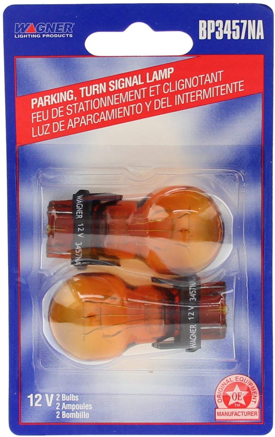 Wagner Lighting BP3457NA Natural Amber Miniature Bulb - Card of 2