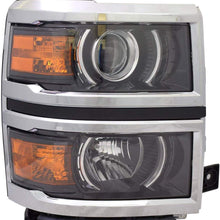 Replacement Passenger Side Headlight Fits Chevy Silverado 1500: High Country/LTZ With Factory Halogen Headlights
