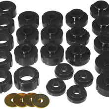 Prothane 7-114-BL Black Body and Cab Mount Bushing Kit - 24 Piece