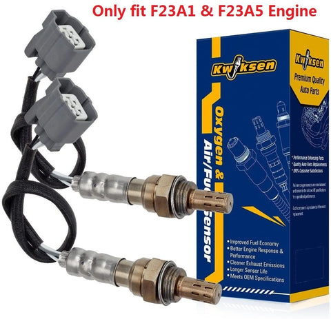 2pcs Upstream & Downstream Oxygen Sensor 234-4620 234-4621 O2 Sensor 1 and Sensor 2 Replacement for Honda Accord 2.3L F23A1 & F23A5 Engine 1998 1999 2000 2001 2002