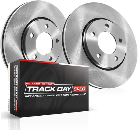 Power Stop TDSK2427 Track Day Spec Rear Brake Kit- Brake Rotors and Ceramic Brake Pads