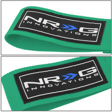 NRG Innovations TOW-130GN Front/Rear Bumper 2.25 Inches Wide Nylon Towing Hook Belt Strap + LED Keychain Flashlight