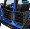 EAG Matrix Tubular Door with Side View Mirror Fit for 07-18 Jeep Wrangler JK 4 Door Only