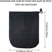 Side View Mirror Cover Frost Guard Mirror Cover Auto Rearview Protection Cover Snow Ice Mirror Covers Exterior Rear View Accessories Universal Size for Cars, Black (2 Pieces)