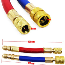 OCR 8Pcs Air Conditioner Refrigeration Adapter Hose R134A R12 Converting Fitting Adapters Set