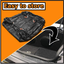 VaygWay Rooftop Cargo Carrier Bag –Waterproof Car Roof Cargo Bag – Heavy Duty 15 Cubic Feet – Universal Car SUV Camping Bag