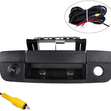 Omotor for Dodge Ram 1500 2009 2010 2011 2012 2014 2015 2016 2017 Black Tailgate Backup Reverse Handle with Camera