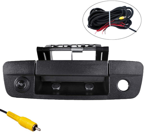 Omotor for Dodge Ram 1500 2009 2010 2011 2012 2014 2015 2016 2017 Black Tailgate Backup Reverse Handle with Camera