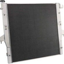 ALLOYWORKS 2 Row Full Aluminum Radiator for 2003-2009 Dodge Ram 2500 3500 5.9L 6.7L L6 Cummins Engine