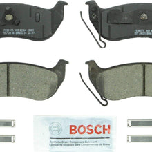 Bosch BC964 QuietCast Premium Ceramic Disc Brake Pad Set For Select Ford Explorer, Explorer Sport Trac; Jeep Liberty, TJ, Wrangler; Mercury Mountaineer; Rear