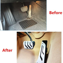 for BMW No Drill Gas Brake Pedal, Jaronx Stainless Steel Anti-Slip at Accelerator Brake Pedal Cover (Fits: BMW 1 3 5 6 7 Series X1 X3 X5 X6 Z4) (Gas+Brake Pedals)