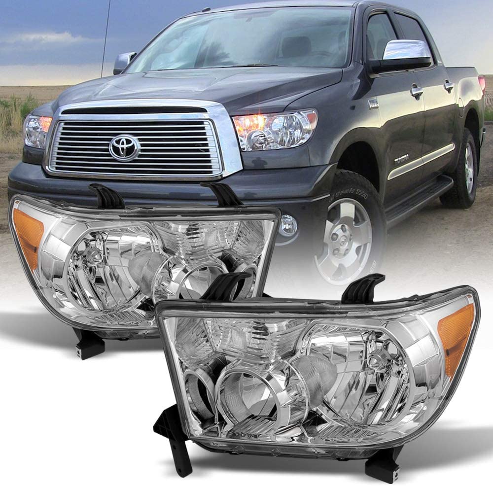 ACANII - For 2007-2013 Toyota Tundra 2008-2017 Sequoia Headlights Aftermarket Driver + Passenger Side
