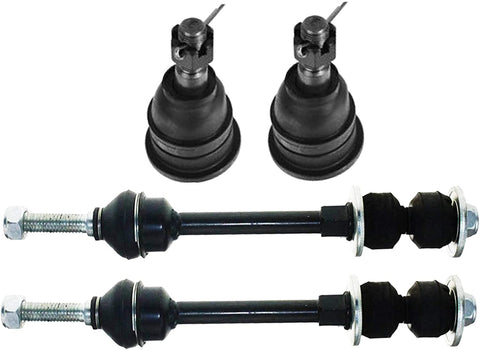 PartsW 4 Pc New Kit for Dodge RAM 1500 RAM 2500 RAM 3500 RWD Models Only Front Stabilizer Sway Bar Link Upper Ball Joints