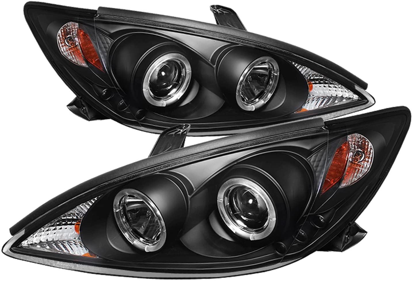 Spyder Auto PRO-YD-TCAM02-HL-BK Toyota Camry Black Halo Projector Headlight (Chrome)