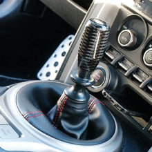 iJDMTOY Glossy Black Real Carbon Fiber Shift Knob Compatible With Most Car 6-Speed, 5-Speed, 4-Speed Manual or Automatic, etc
