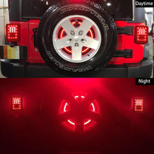 Spare Tire Brake Light Wheel Light 3rd Third Brake Light for Jeep Wrangler 2007-2017 JK JKU YJ TJ,Red Light