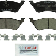 Bosch BC858 QuietCast Premium Ceramic Disc Brake Pad Set For Chrysler: 2001-2007 Town & Country, 2001-2003 Voyager; Dodge: 2001-2007 Caravan, 2001-2007 Grand Caravan; Rear