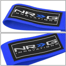 NRG Innovations TOW-122BL Front/Rear Bumper 2.25 Inches Wide Nylon Towing Hook Belt Strap + LED Keychain Flashlight