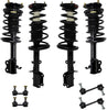 Detroit Axle - 8PC Complete Front and Rear Strut & Coil Spring Assembly w/Sway Bars for 1998 1999 2000 2001 2002 Chevy Prizm - [1993-97 GEO Prizm] - 1993-2002 Toyota Corolla