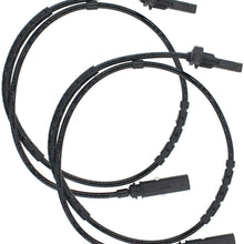 Strawman Auto 34526791225 Front Rear Right & Rear Left (2 pc) Premium ABS Wheel Speed Sensor for BMW