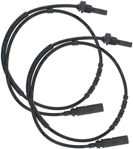 Strawman Auto 34526791225 Front Rear Right & Rear Left (2 pc) Premium ABS Wheel Speed Sensor for BMW