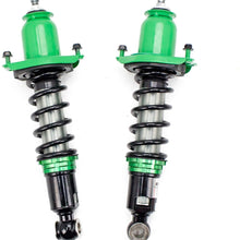 R9-HS2-064_3 compatible with Toyota Corolla Sedan (E170) 2014-19 Hyper-Street II Coilover Kit w/ 32-Way Damping Force Adjustment Lowering Kit by Rev9, 32 Damping Level Adjustment