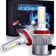 SCITOO H11/H8/H9 Cree Combo Set Upgrade LED Headlight Kit Bulbs, Super Bright 80W, 6500K, 7200LM Dual Beam Head Lamp Bulbs