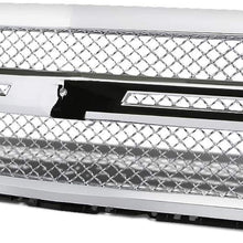 Replacement for Chevy Silverado 1500 GMT K2XX ABS Plastic Mesh Style Grille (Chrome)