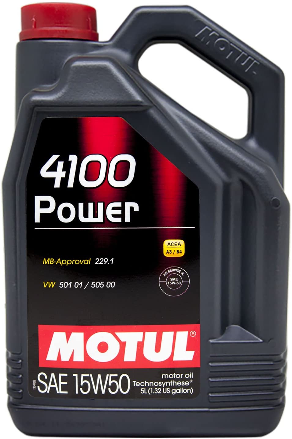 Motul 100273 4100 Power 15W-50 Semi-Synthetic Motor Oil, 169.05 Fluid_Ounces