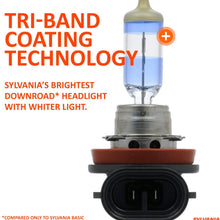 SYLVANIA - H11 SilverStar Ultra - High Performance Halogen Headlight Bulb, High Beam, Low Beam and Fog Replacement Bulb, Brightest Downroad with Whiter Light, Tri-Band Technology (Contains 2 Bulbs)
