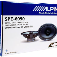 Alpine SPE-6090 6" x 9" 2 Way Pair Of Car Speakers + Alpine SPE-6000 6.5" 2 Way