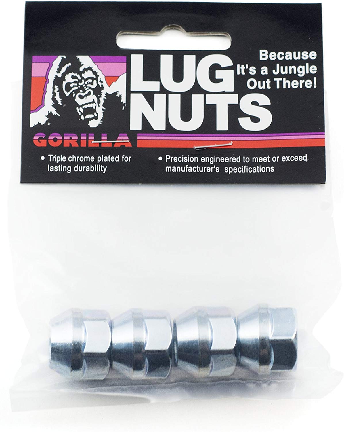 Gorilla Automotive 90037B Acorn Bulge Open End Lug Nuts (12mm x 1.50 Thread Size)