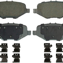 Wagner ThermoQuiet QC1612 Ceramic Disc Pad Set With Installation Hardware, Rear