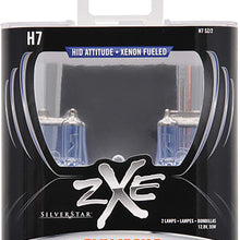 SYLVANIA - H7 (64210) SilverStar zXe High Performance Halogen Headlight Bulb - Headlight & Fog Light, Bright White Light Output, HID Attitude, Xenon Fueled Technology (Contains 2 Bulbs)