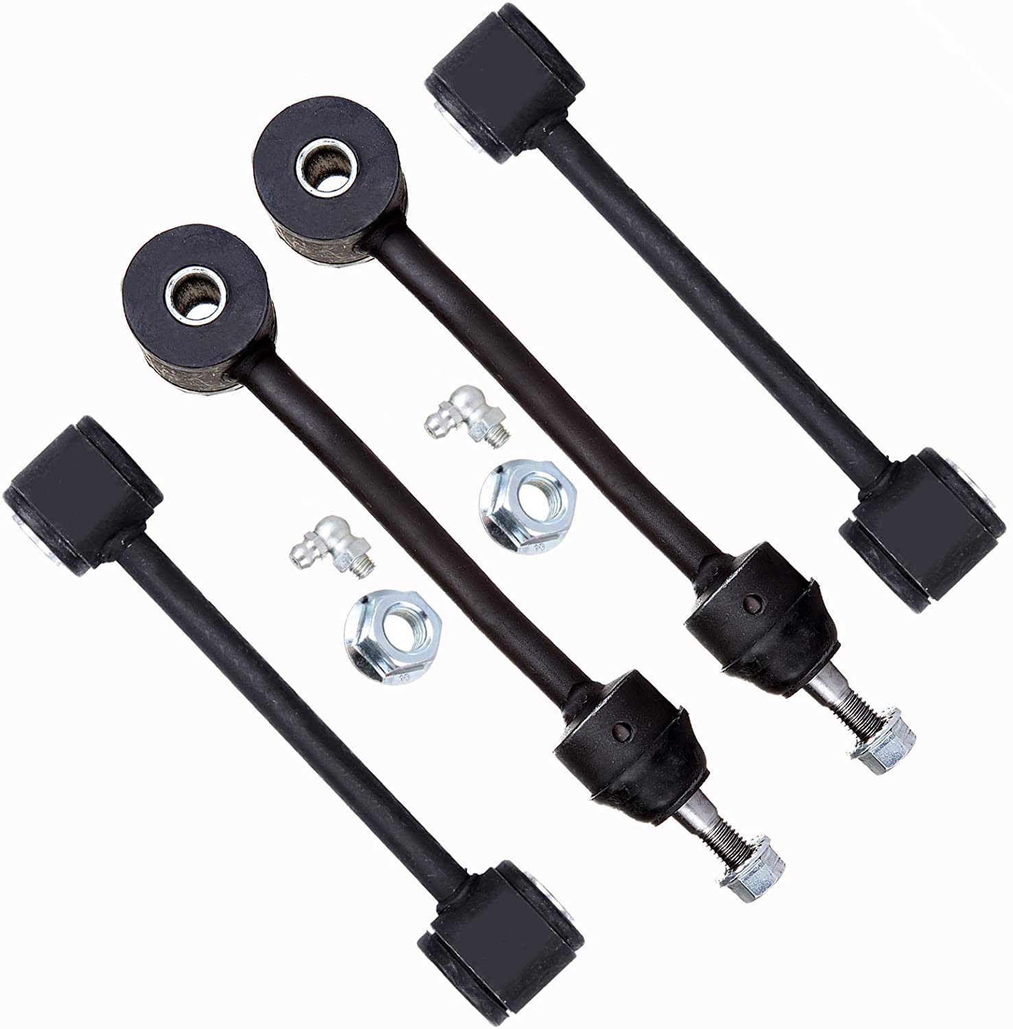 Scitoo K3197 K80244 Front Stabilizer/Sway Bar End Link fit Jeep TJ Wrangler 1997 1998 1999 2000 2001 2002 2003 2004 2005 2006 Suspension Pack of 4