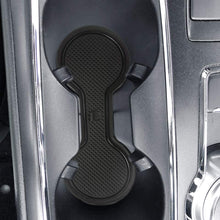 Auovo Anti-Dust Custom Fit Cup and Center Console Liner Accessories for Ford Fusion 2019 2020 2018 2017 Interior Door Compartment Liner Mats Inserts(Pack of 16) (Black,Upgrade)