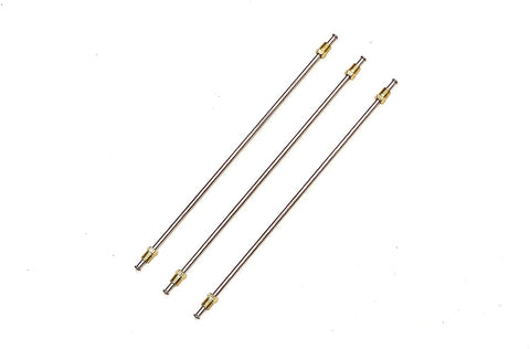 3/16 Inch Stainless Steel Brake Lines with Inverted Double Flared Ends & Fittings 10 Inches Long (Pack of 3)