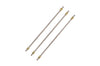 3/16 Inch Stainless Steel Brake Lines with Inverted Double Flared Ends & Fittings 6 Inches Long (Pack of 3)