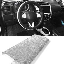 YGMONER 9000pcs Bling Crystal Rhinestone 9.4 x 7.9'' DIY Car Decoration Sticker (Sliver)