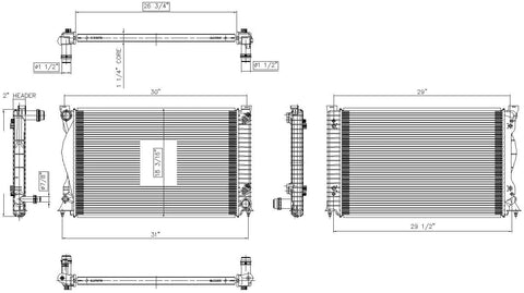 TYC 2828 Replacement Radiator for Audi A6