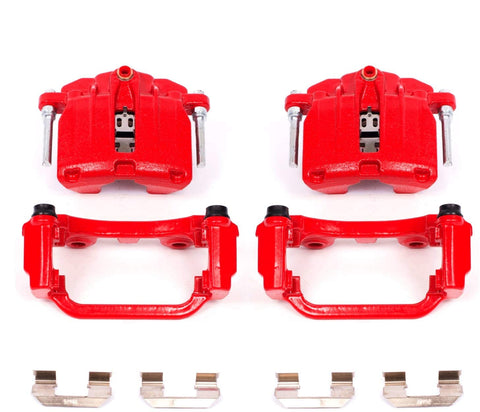 Power Stop S4726 Performance Powder Coated Brake Caliper Set For Chevy, Cadillac, GMC