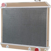 CoolingSky 4 Row Aluminum Radiator +Fan Shroud &Thermostat Relay Kit for 1961-1966 Chevy C10 C20 C30 K10 K20 Pickup Suburban,More GM Cars