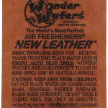 Wonder Wafers 25 CT Individually Wrapped New Leather Air Fresheners