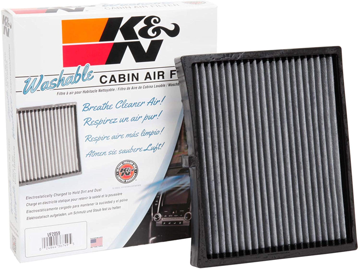 K&N VF2059 Multi Cabin Air Filter