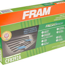 FRAM Fresh Breeze Cabin Air Filter Replacement for Car Passenger Compartment w/ Arm and Hammer Baking Soda, Easy Install, CF11182 for Select Acura and Honda Vehicles