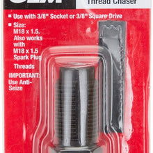 OEMTOOLS 25255 Oxygen Sensor Thread Chaser | Fits 3/8 Drive Socket | Cleans M18 x 1.5 Oxygen Sensor and Spark Plug Threads | Use Anti-Seize to Capture Metal Filings