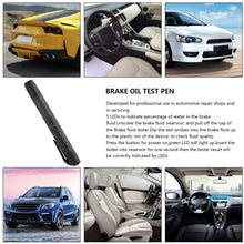 Jullynice Universal Car Tester Pen Auto Vehicle 5 LEDs Brake Fluid Brake Oil Tester Moisture Oil Testing Tool Vehicle Diagnostic Tools