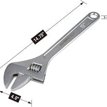 Olympia Tools Adjustable Wrench 01-015, 15 Inches