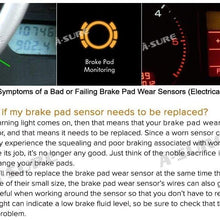 ASURE 2Pcs Front & Rear Brake Pad Wear Sensor for Mini Cooper R55 R56 R57 (BKR56)