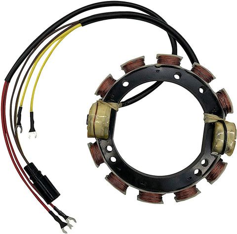 JETUNIT Stator 9amp 4 Cyl For Johnson Evinrude 120hp-140hp 1988-2001 V4 Loopers 763769 583410 173-3410